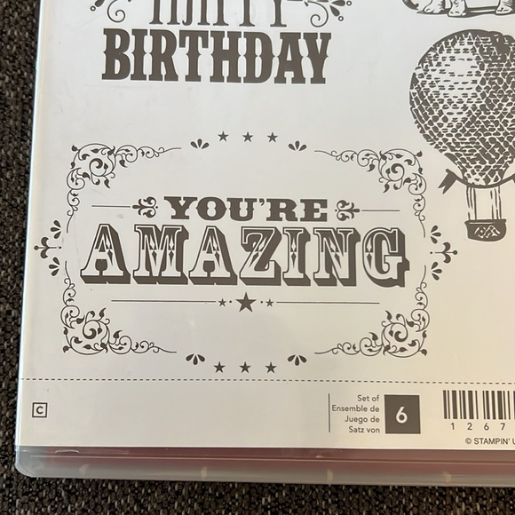 Stampin’ Up! You’re Amazing Stamp Set NEW Retired Circus Elephant Ticket - Picture 4 of 6